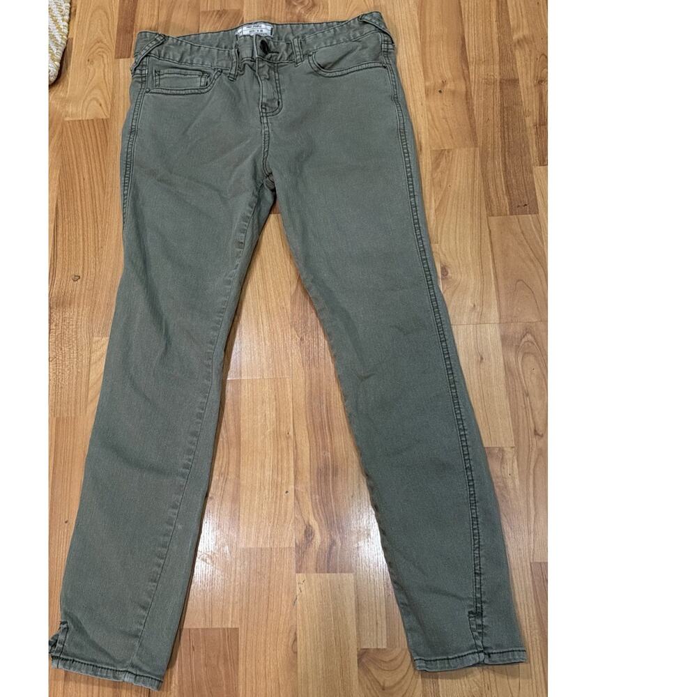 Free People Skinny Ankle Jeans Green Women’s 28
